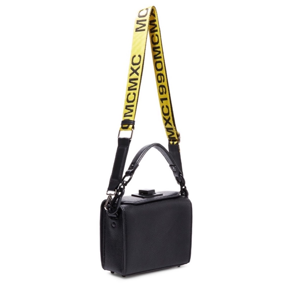 STEVE MADDEN | black multi strap boxy purse NWOT